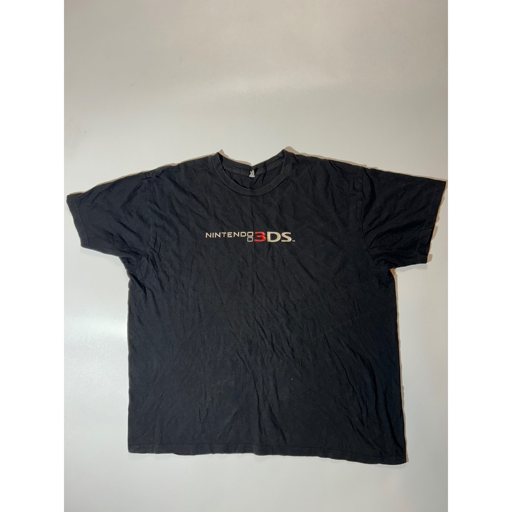 Nintendo T Shirt Mens Large Black Good 3DS Logo Promo Alstyle Short Sleeve Tee
